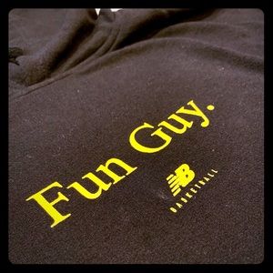 New Balance Fun Gy hoodie in black NWT